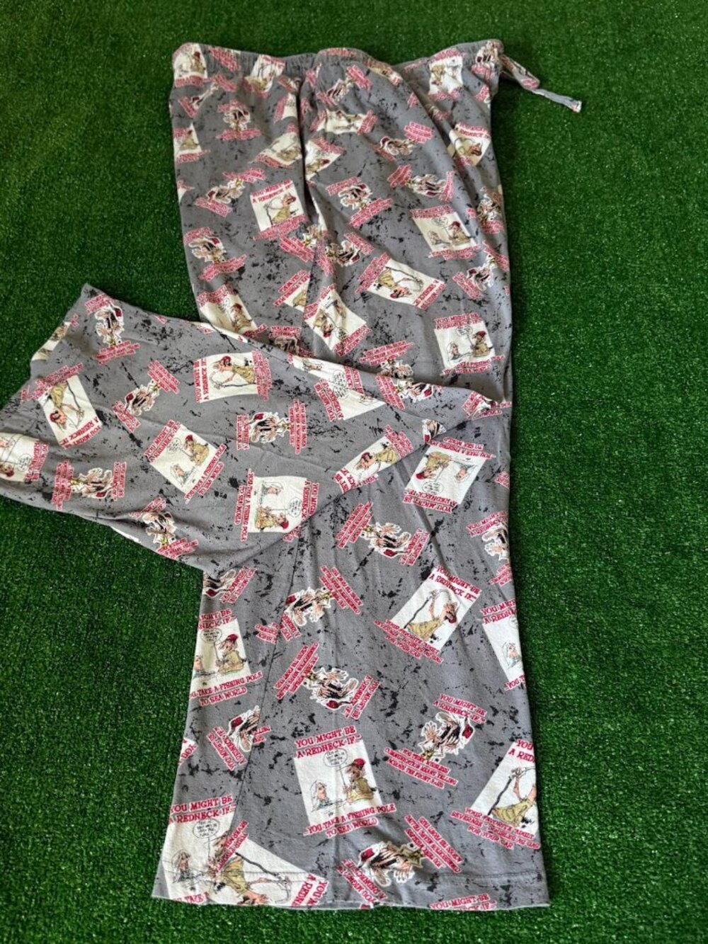 Vintage 2006 Jeff Foxworthy You Might Be A Redneck Pajama Pants Lounge Wear XL